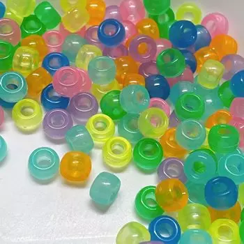 Mami Kobo Акриловые очень большие, около 500 бусинок ручной работы Yume Fairy Gel Aurora, бусины, 6*9 мм, детали, детали, поделки, материалы,