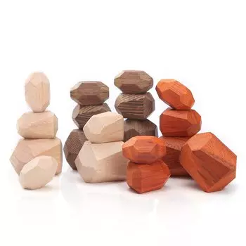 Mamimami Home Building Деревянные игрушки Закон о санитарии пищевых продуктов 3D неровное здание Заставляет взрослых чувствовать себя Деревянный Твердый Монтессори Образовательный Пальчиковый Детский Сад