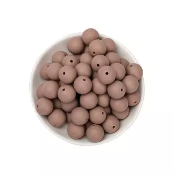 Mamimami Home Round Silicone Beads Ins Style Brawan Pieces Silicone Beads Gift DIY Material Materials Handmade Handmade Gift Craft Supplies Parts