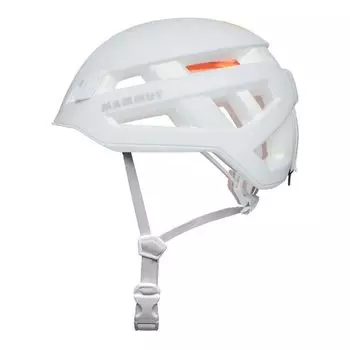 MAMMUT Crag Sender Helmet, White (56–61 cm) — Ultralight, Highly Ventilated Climbing/Alpine Helmet
