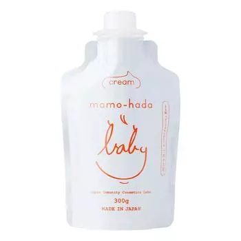 Mamohada Baby Milky Large Replacement Moisturizing For Sensitive Baby Детский лосьон Крем, Емкость, 300 г, Мешочек, Без добавок, Крем, Младенцы, Дети,