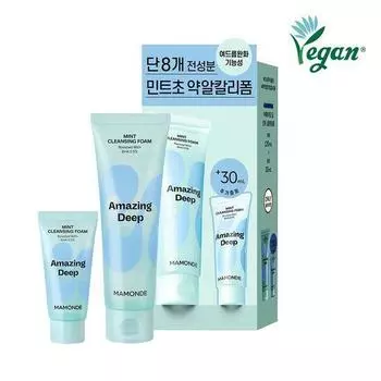 Mamonde Очищающая пенка Amazing Deep Mint 120 мл, спец. (+30 мл бесплатно)