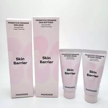 Mamonde Probiotics Ceramide Skin Softener 200 мл + Эмульсия 150 мл + Интенсивный крем 30 мл