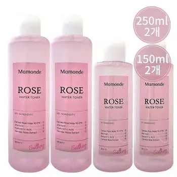 Mamonde Rose Water Toner Rose Water 2x 250ml + 2x 150ml
