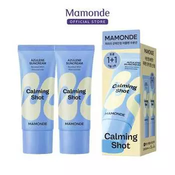 Mamonde Успокаивающий солнцезащитный крем с азуленом 35 мл SPF50+PA++++ Двойной план 35 мл