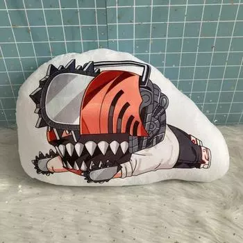 Man Chainsaw Pendant Denji Makima Power Cushion Plush Toy Keychain Kid Gift Xmas Denji,10cm/3.9in