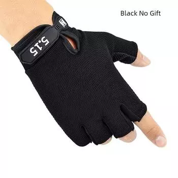 Man Gym Fitness Gloves Exercise Workout Glove for Men Women1 N10-51 half finger Black XL