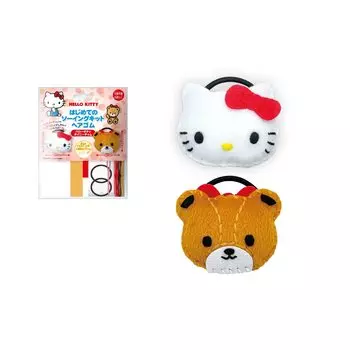 Man Onoue Handicraft Kit Набор для шитья Резинки для волос Hello Kitty Tiny First Cham