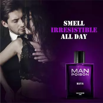 MAN POISON MAFIA Eau De Parfum, Духи для мужчин, 100 мл| Стойкий парфюм для мужчин премиум-класса с пряными и древесными оттенками | 100ML