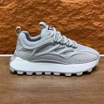 Man s Breathable Vulcanized Sneakers Summer Thick Bottom Wear-resistant Leisure Sport Shoes Youth Popular Men Jogging Shoes 2025 39