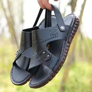 Man Sandals With Platform Height Shoes for Men Summer 2024 Open Toe Casual Trend Stylish High Quality Japanese New Low Price V 38