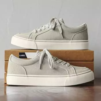 Man Shoes 2025 New Simple Men s Canvas Shoes Four Seasons Versatile Male Students Casual Shoes Sneakers for Men 39 серый