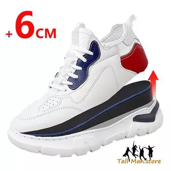 Мужские кроссовки Обувь на платформе Обувь для увеличения роста Стельки 6 см Мужская обувь для роста Высокая обувь 37