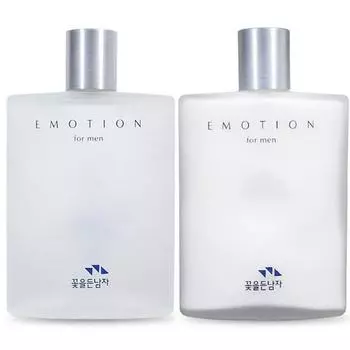 Man with Flowers Emotion Skin 160 мл + Лосьон 160 мл/Без коробки, 1 набор