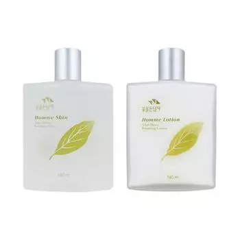 Man with Flowers Homme Skin 1 + Lotion 1 набор из 2 предметов, 1 предмет, 140 мл