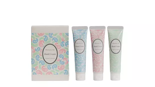 Manabis Cosmetics Мини-набор кремов для рук Fresh Floral Bouquet Natural Mini Gift [Подарок 3] Увлажнение, Увлажнение, Аромат, Растительные ингредиенты,