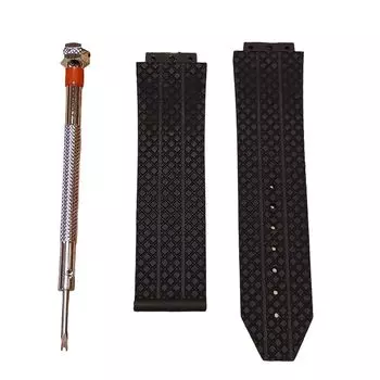 (Манахарт) Эксклюзивно для Hublot резиновый ремень 24 мм hublot big bang мягкий силикон Неоригинальный продукт Совместимый продукт резина резина Неоригинальный