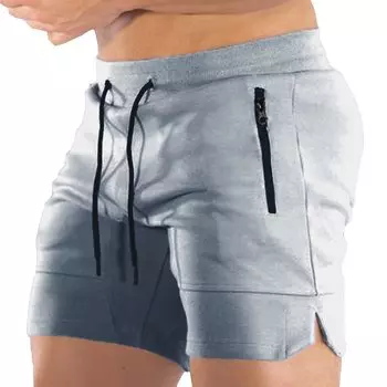 Manatsu Life Workout Gym Summer DK88 Light Men s Shorts, Moisture-Wicking, Quick-Drying, Stretchy, Shorts, Wear, Sportswear, Bottoms, (M, Gray)