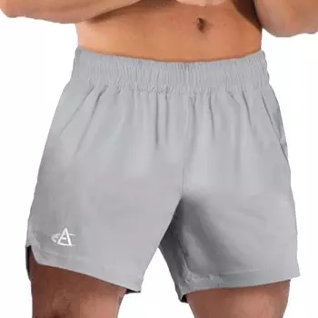 Manatsulife Gym Тканые Пляжные Летние DK09 Мужские Шорты, Быстросохнущие, Легкие, Длиной 3/4, Ткань, Шорты, Спортивная одежда, Низ, (XL, Серый)