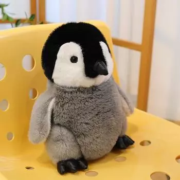 Мэнбао Кукла Пингвин Домашняя Диванная Подушка Детская Сувенир Плюшевая Кукла Музей Полярного Океана 20cm0.17kg серый