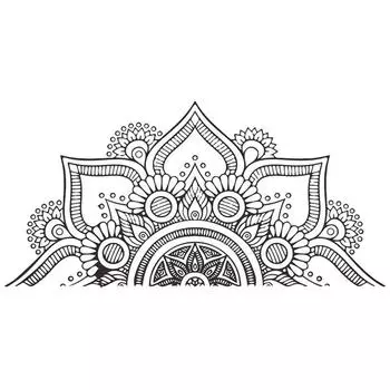 Мандала стикер на стену художественные наклейки украшение комнаты медитация домашний декор настенная бумага 1pcs