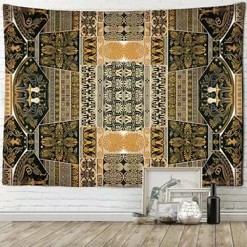 Мандала узор настенный хиппи Тапиз психоделический тайна настенная роспись гобелен гостиная спальня искусство домашний декор 95x70cm