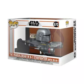Мандалорец из Звездных войн в STARFIGHTER С фигуркой Funko Rides супер делюкс StarWars Funko N-1 R5-D4
