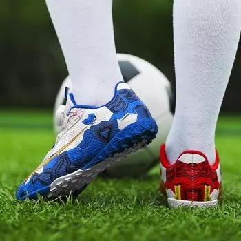 Mandarin duck children s football shoes boys broken nails primary school students rotating buttons boys professional game training shoes 29