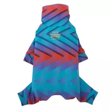 MANDARINE BROTHERS Mandarin Brothers Skin Tight Suit Multi Print Retro Future M