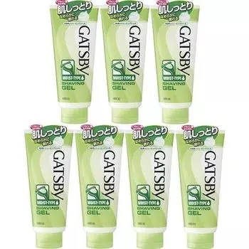 MANDOM [Bulk purchase] Gatsby Moisturizing Shaving Gel 205g [x7 pieces] white