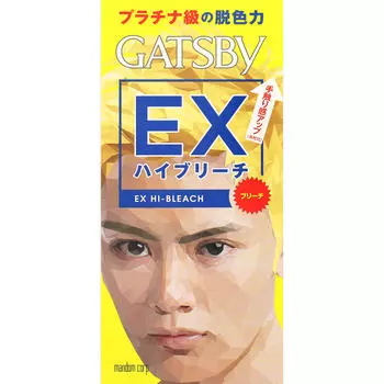 Mandom GATSBY EX High Bleach 18 г, 70 г, 35 г (Квази-наркотик) Черный цвет волос для мужчин (черный) Окрашивание черных волос(1) Смешайте порошок и воду.. После исправления