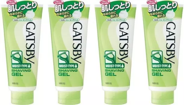 MANDOM Gatsby Moisturizing Shaving Gel 205g [Bulk purchase] [x4 pieces]