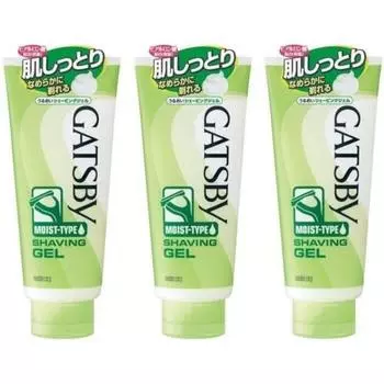 [Mandom] Gatsby Moisturizing Shaving Gel 205g x 3 pieces set