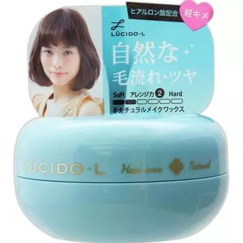 Mandom Lucid L Lucid elle #Натуральный воск для макияжа 60 г Другие воски для волос Средства для укладки Нанесите тонкий слой средства на область, где вы хотите, чтобы волосы были