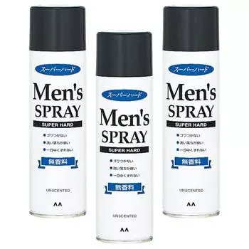 Mandom mens hairspray super hard styling agent 275g x 3 bottles