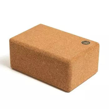 Manduka Cork Block Yoga Товары Японские оригинальные Позы Помощь Поддержка Осанки Натуральный Продукт/Коричневый