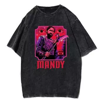 Mandy Tshirt Seasons T Shirt Men Women Unisex Y2K T-shirt Clothing Top Tee Cotton Wash Retro Shirts S