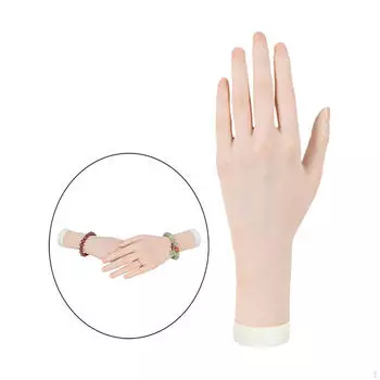 Манекен-держатель для ювелирных изделий, гибкая сгибаемая модель для акриловых ногтей, skin left hand