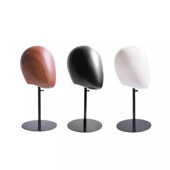 Манекен-голова Модель манекен-голова, прочная косметическая модель с основанием, держатель для шляпы, дисплей для ювелирных изделий чёрный