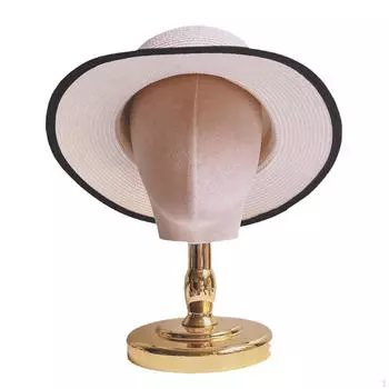 Манекен голова модель парик дисплей голова, тканевый многофункциональный держатель шляпа для gold base