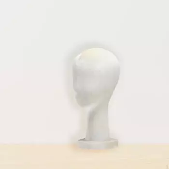 Манекен голова парик портативный устойчивый стойка для шляп бархатный дисплей модель манекен для DIY Beige Short