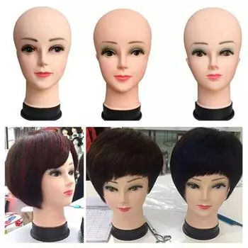 Манекен Голова Подставка для парика Держатель для демонстрации париков Стайлинг Регулируемая подставка для косметики Головные уборы Ювелирные изделия Прочная пластиковая голова для салона DIY A