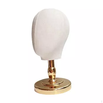 Манекен с демонстрационной головкой, портативные головные уборы, подставка для парика, шляпа для начинающего стилиста золотой