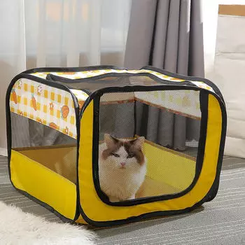 Манеж для домашних животных, переноска, домик, удобная дышащая игровая палатка, переносная для дома на открытом воздухе