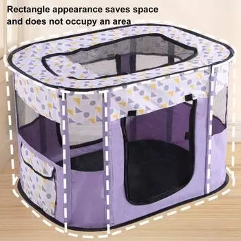 Манеж для домашних животных, складной манеж для собак, переносной вольер для тренировок, палатка для собак, клетка для животных, ограждение для собак, кошек, кроликов S лимонно-желтый