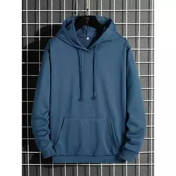 Manfinity Homme Мужская однотонная толстовка с капюшоном и карманом на шнурке S