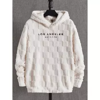 Manfinity Homme Мужская толстовка с капюшоном и вышитыми буквами 5XL