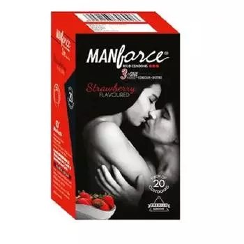 Manforce Wild Condom Strawberry 20 презервативов