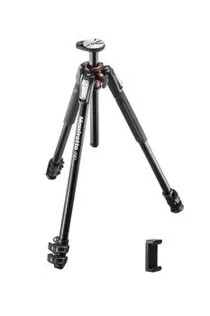 Manfrotto 190 Pro алюминиевый 3 максимальная высота высота в сложенном состоянии вес грузоподъемность без рычага держатель для смартфона в комплекте JP A00021BMN штатив, уровни, 160 см, чёрный