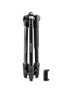 Manfrotto Smartphone clamp included Element MII Aluminum tripod kit BK Maximum height 160cm Storage height Own weight Load capacity 8kg Twist lock